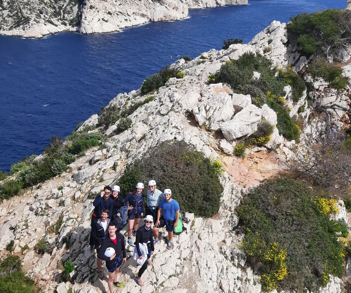 activité evjf evg via ferrata à Marseille encadrée par guide professionnel