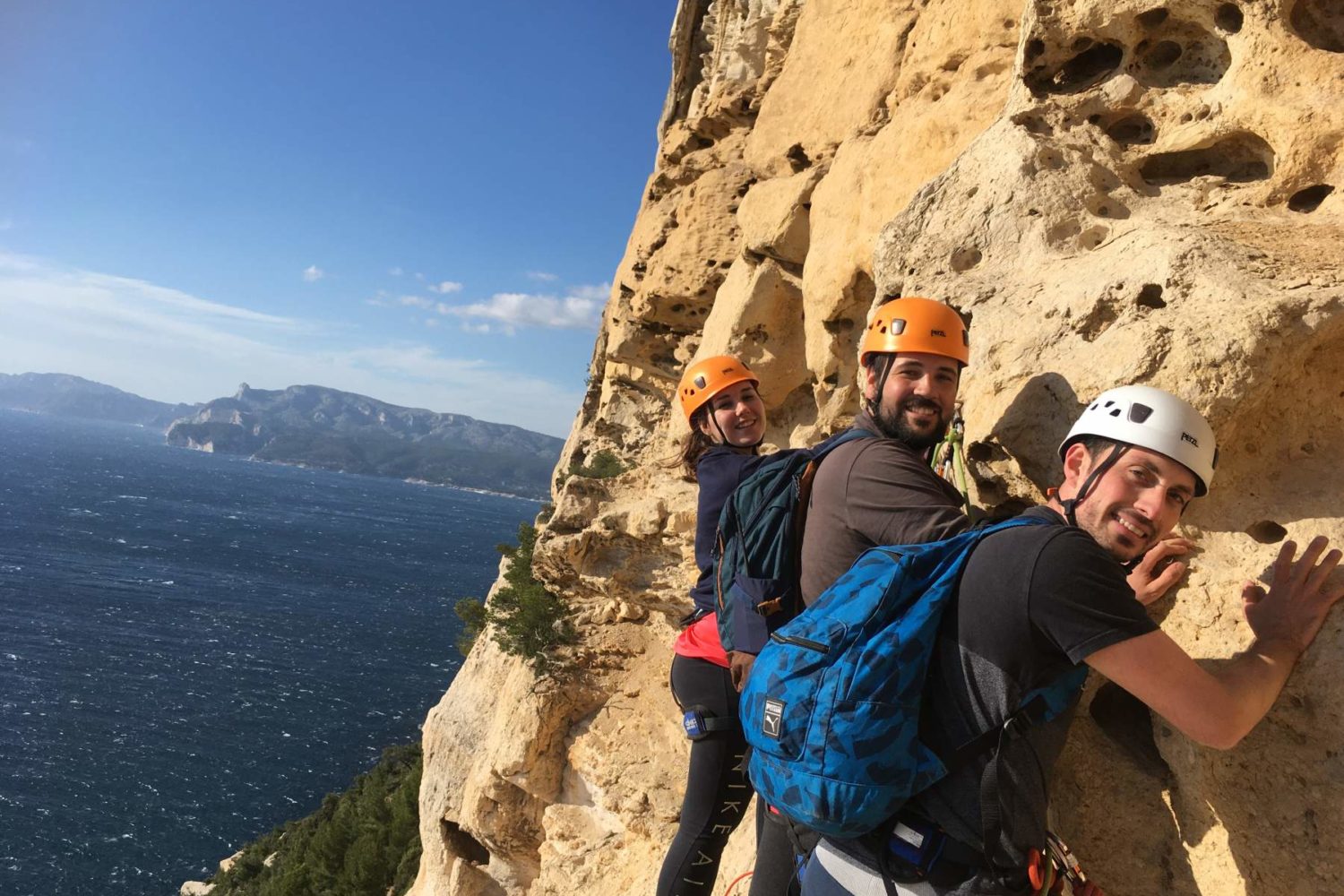 Traversée Philémon au Cap Canaille entre amis