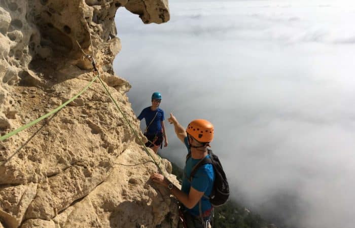 Via Ferrata Cassis La Ciotat Cap Canaille sur les nuages moniteur diplômé