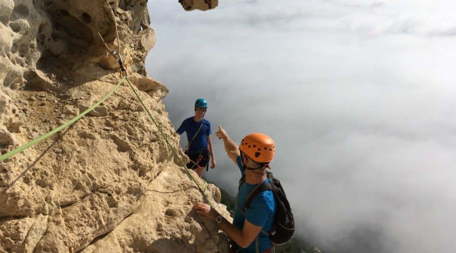 Via Ferrata Cassis La Ciotat Cap Canaille sur les nuages moniteur diplômé