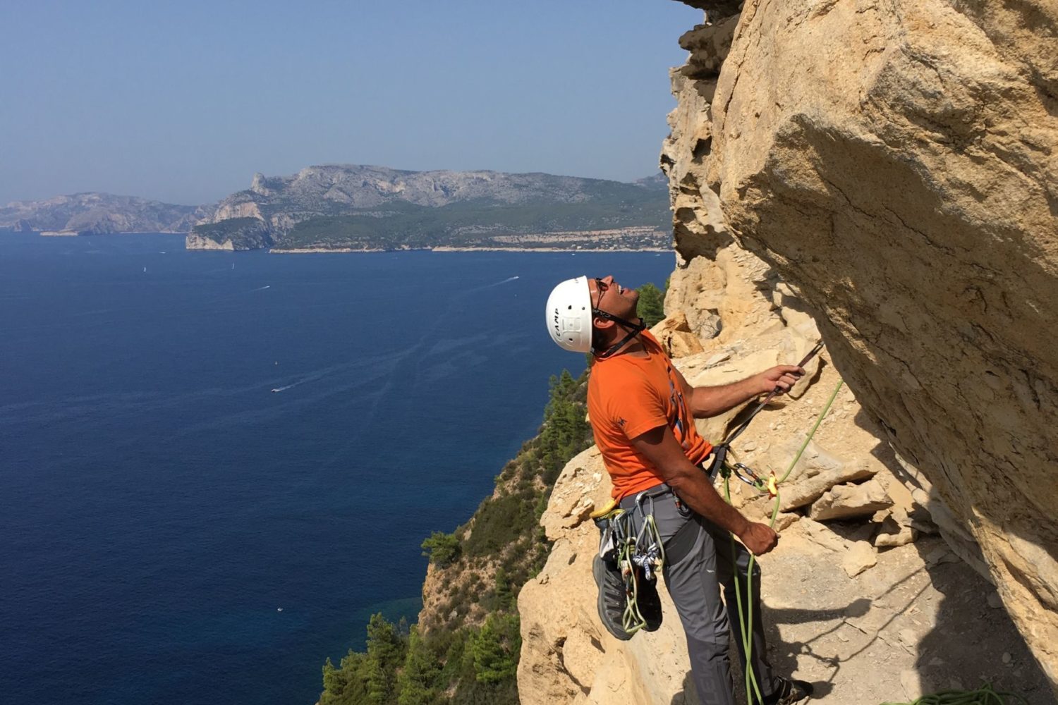 Stage d'escalade en grande voie au Cap Canaille